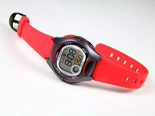 Reloj Casio Niño Digital Rojo y Negro LW-200-4AVEG