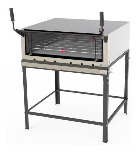 Forno 12 Pizza Refratário Inox Progás Prp900 Gás 90 X 90