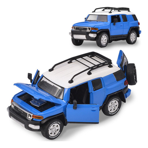 Lzl Toyota Fj Cruiser Miniatura Metal Carro Com Luzes E Som