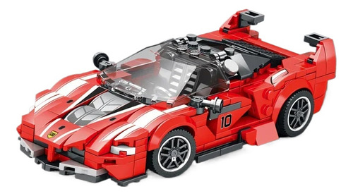 Juego De Bloques 360pzas Coche Deportivo Rojo