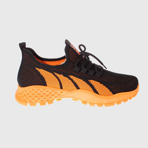 Zapatilla N/naranjo Vía Franca Art. 82109a20814hnblackorange
