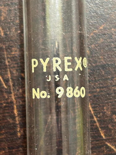 50 Tubos Ensayo Pyrex 9860 Sin Labio Vidrio De Borosilicato