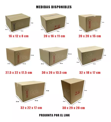 Cajas Carton Grandes Envios 29x28x38 Mudanza Paqueteria X 5