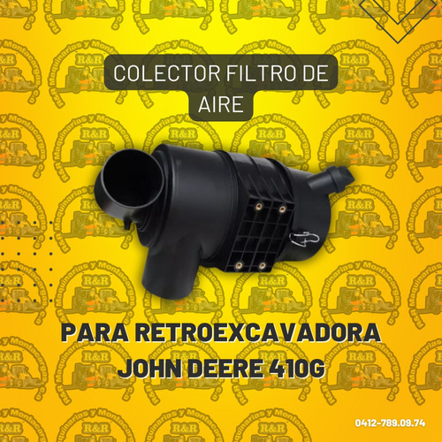 Colector Filtro De Aire Para Retroexcavadora John Deere 410g