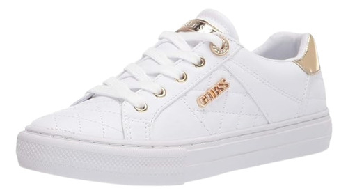 Tenis Guess Loven Sneaker Para Mujer, Blanco, 7