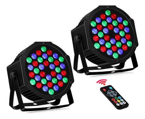 36 Luces Led De Escenario Rgb Dj Led Par De Luz Remota Y Con