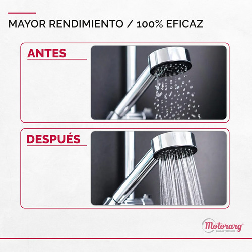 Imagen 9 de 12 de Bomba Presurizadora Motorarg Tip1 9mts 1-2 Baños Accesorios