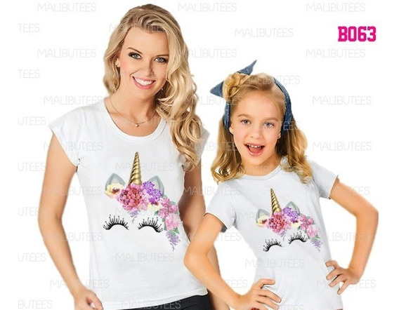 blusa unicornio mae e filha