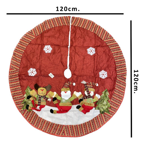 Faldon Arbol Navidad Pie De Arbol Fundas Navideñas 120cm.