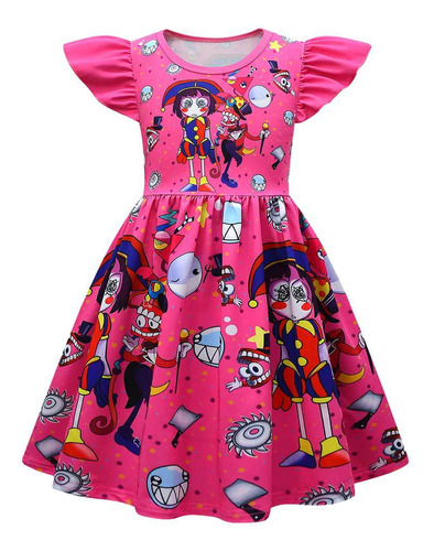 Vestido Infantil The Amazing Digital Circus Pany Para Niñas