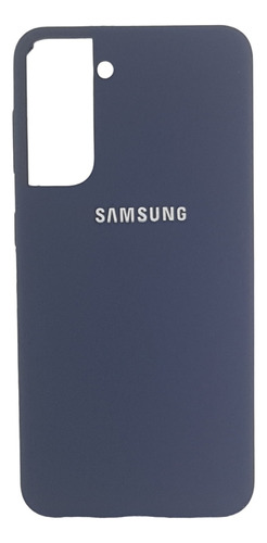 Estuche Protector Silicone Case Para Samsung S21 Azul Oscuro