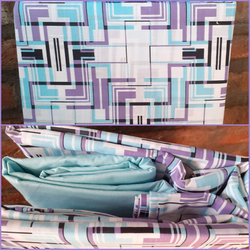 Acolchado Y Juego De Sabana1 1/2 Plaza. Kit Por 2 Unidades