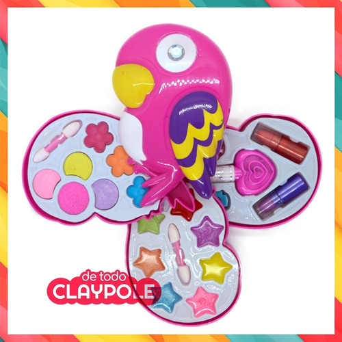Set De Maquillaje Infantil Pinturitas Belleza Caja Pajarito