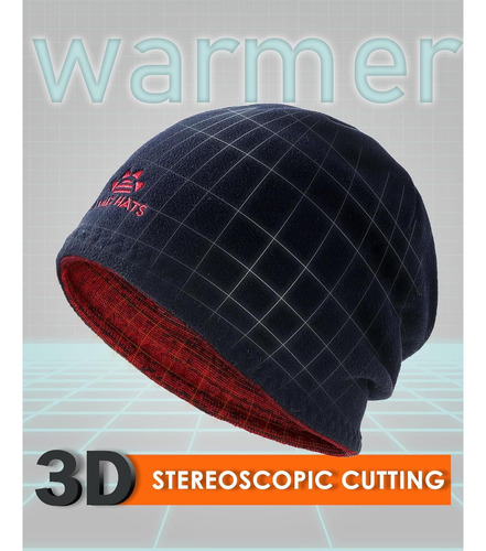 Conjunto Gorro Y Bufanda Infinita Lvaiz Unisex Rojo Azul