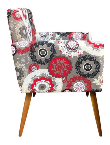 Sillón para pies de 1 plaza D'Rossi Palito Lari, color floral d32 de d23