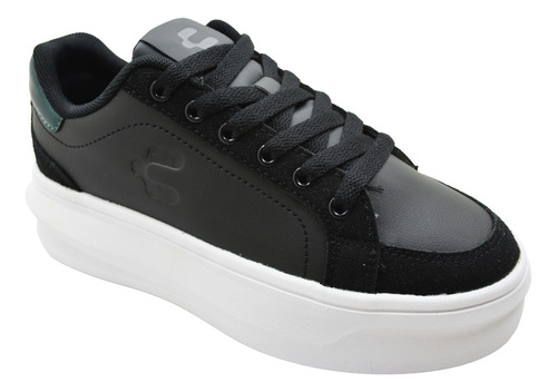 Tenis Plataforma Charly 1043083 Ng/blk Dama