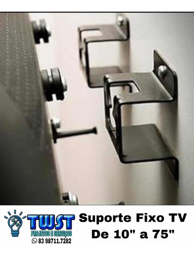Imagem 1 de 1 de Serviço De Instalação De Tv Na Parede Com Suporte Fixo