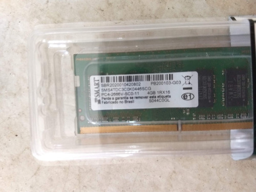 Memória Ram 4 Gb Ddr4 2666v