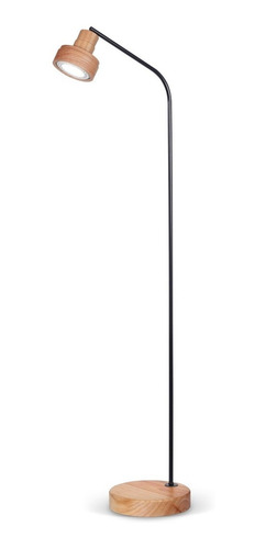 Lampara Pie Living Madera Paraiso Metal Mod Carilux