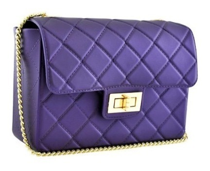 Bolsa De Mano Para Dama Color Violeta. Chic&glam