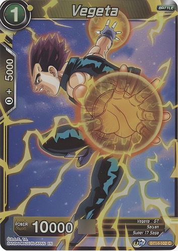 Dragon Ball Tcg Vegeta Bt14-102 Común Holográfica