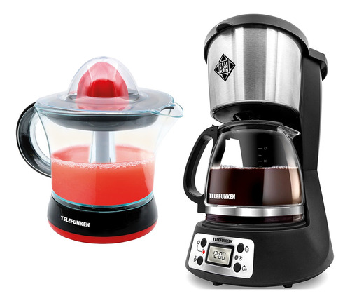 Set X2 Telefunken Exprimidor Juicer-1250 + Cafetera Venezia