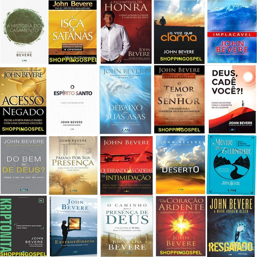 Kit 20 Livros John Bevere Kriptonita Isca De Satanás E Mais