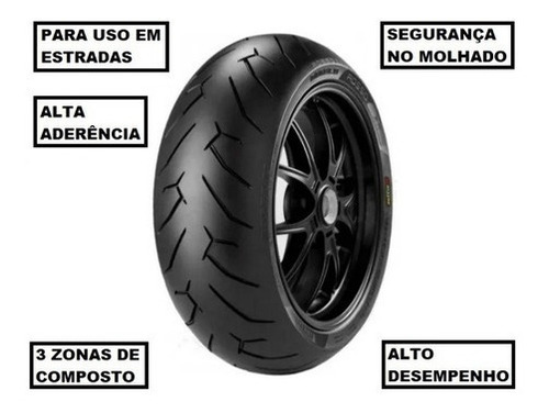 Pneu Pirelli Traseiro 180/55-17 73w Rosso 2 Honda Cbr 600r