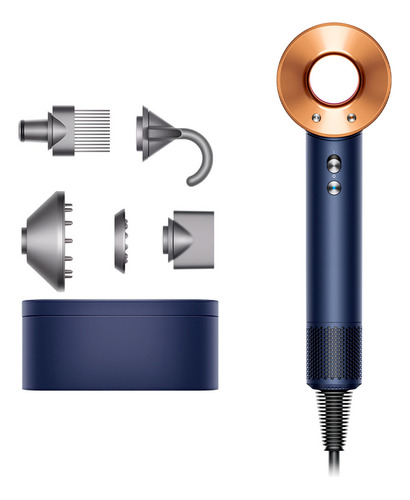 Secadora De Cabello Dyson Supersonic Azul Cobre Antiestática