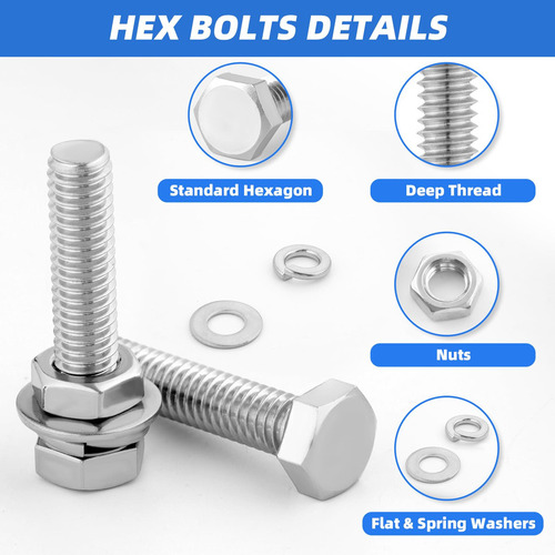 Besitu Kit Surtido De Pernos Y Tuercas Hexagonales De 252 Pi