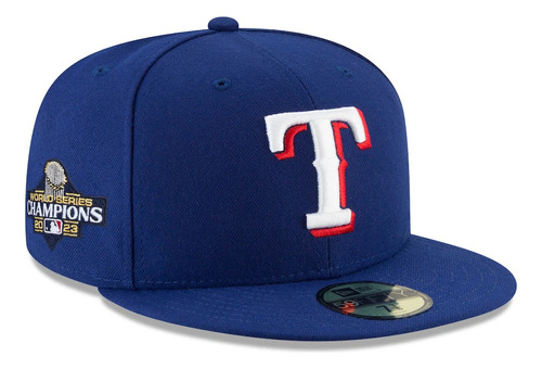 Gorra New Era Rangers Texas 59fifty Plana Campeones 2023