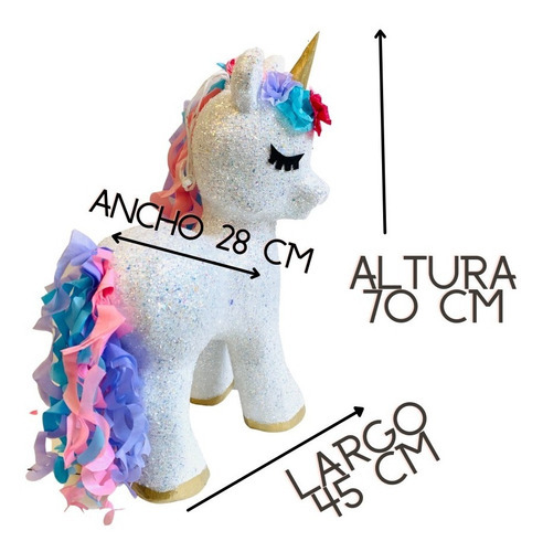 Piñata De Unicornio Diamantada