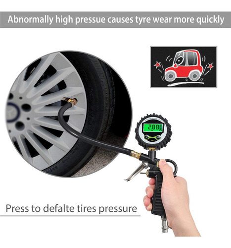 Inflador De Neumático Digital De 0-200psi
