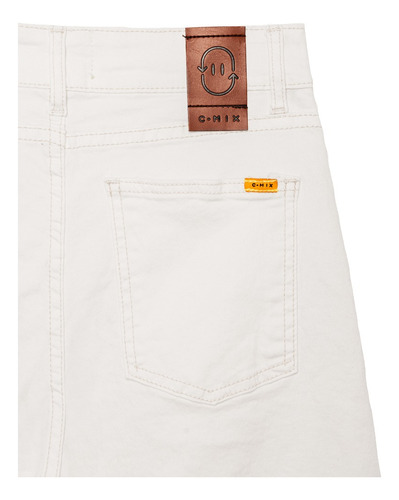 Jean Mom Fit Ilaria White Off White Cher Mix Para Mujer