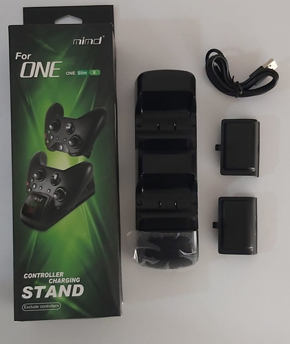 Imagen 4 de 6 de Base Carga Control Xbox One Mando Joystick + 2 Baterias