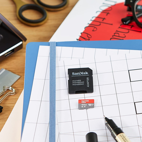 Memoria Microsdxc Sandisk, 512 Gb, Con Adaptador