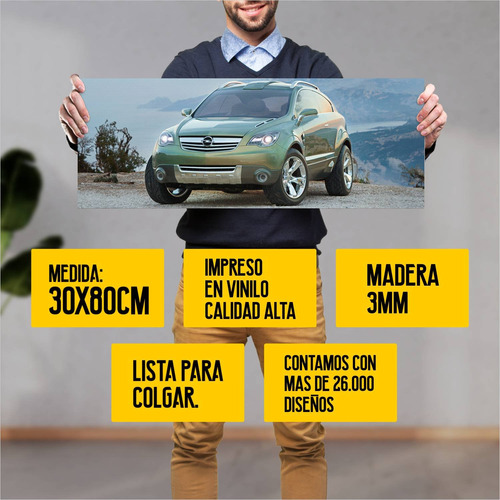 Cuadro 30x80cm Auto 2005 Opel Antara Gtc Concept 409