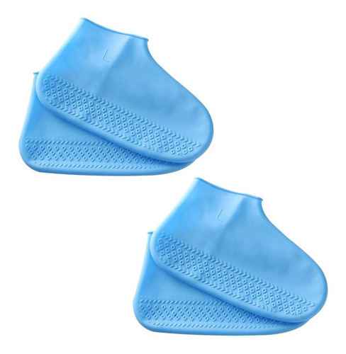 Dos Pares Protector De Zapatos Para Lluvia Silicon Universal