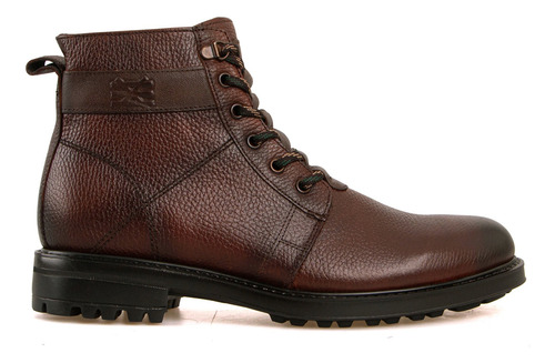 Bota Piel Premium Combat Ligera Casual Con Cierre Sabatter