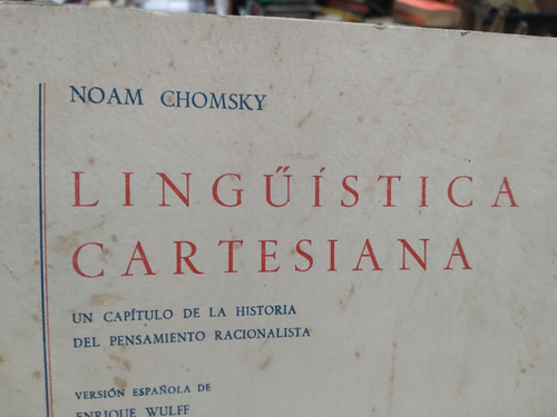 Linguistica Cartesiana Noam Chomsky
