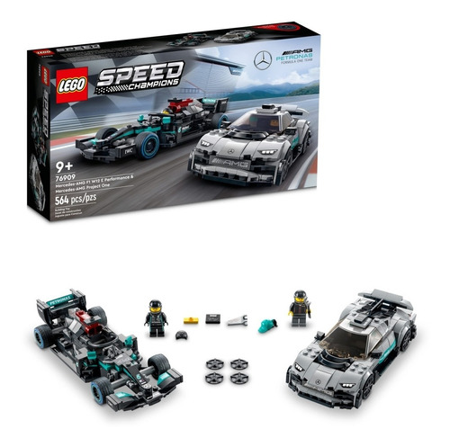 Set 564pz Lego Original Speed Champions Carros Mercedes Benz