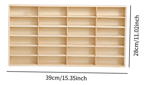 Caja Divisoria De Almacenamiento De Madera, 24 Cuadrícula