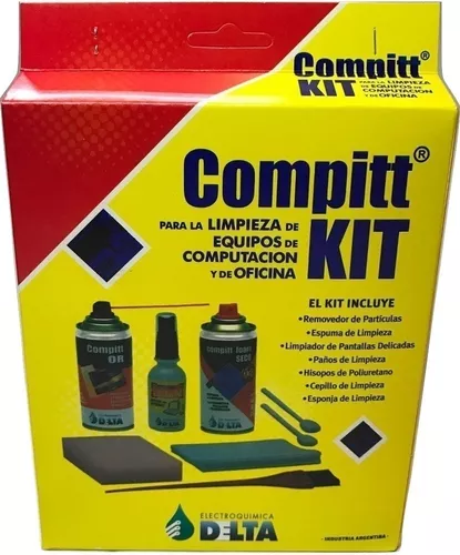 Kit Limpieza Monitores Pc Notebook Oficina 8 Productos Delta