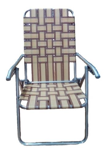 Sillon Reposera Descansar 20000 5 Pos Apoya Brazos Metal