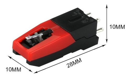 Imagen 3 de 3 de Aguja Tocadisco Universal Con Capsula
