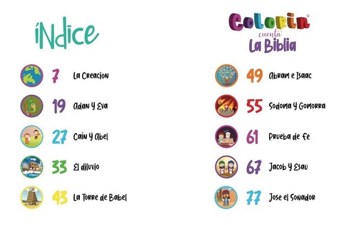 Biblia Para Niños - Colorin Cuenta La Biblia - Génesis -