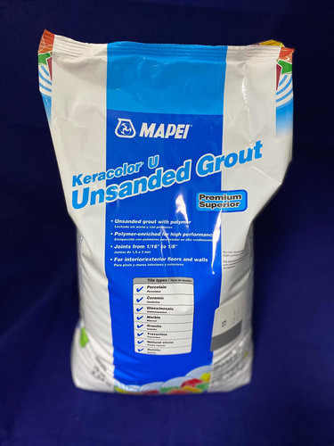 Mapei Carateo Gris Gray 19. Sacos 4.5 Kg Unsanded