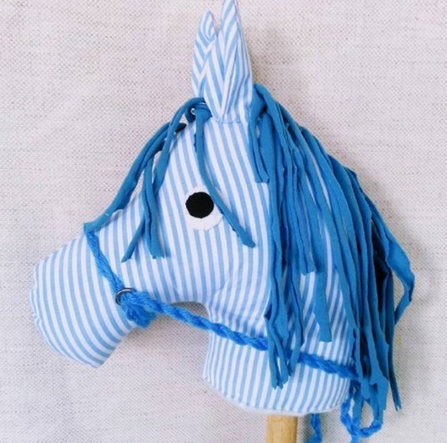 Caballito De Tela Artesanal Con Palo De Madera Varios Modelo