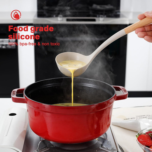 Juego De Utensilios De Cocina, Olla Grande De Silicona An...