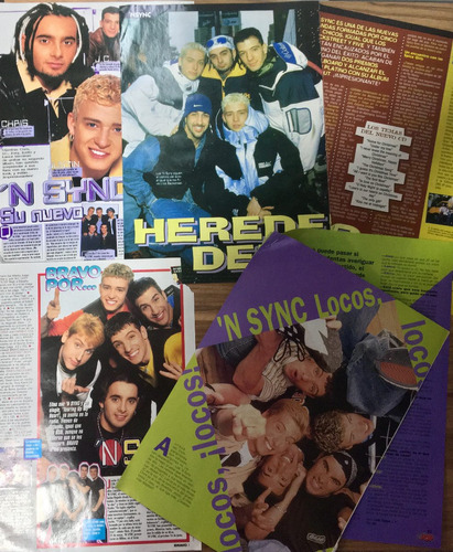 ´n Sync Colección Notas De Revistas Y Recortes 96-2000